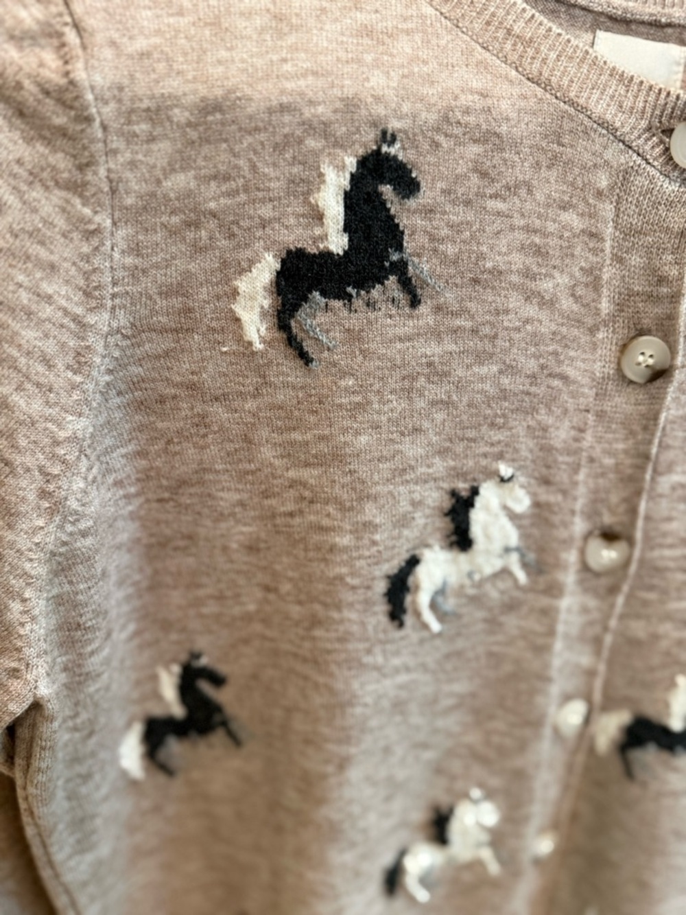 Maeve Horse Unicorn Cardigan - Picture 2 of 4